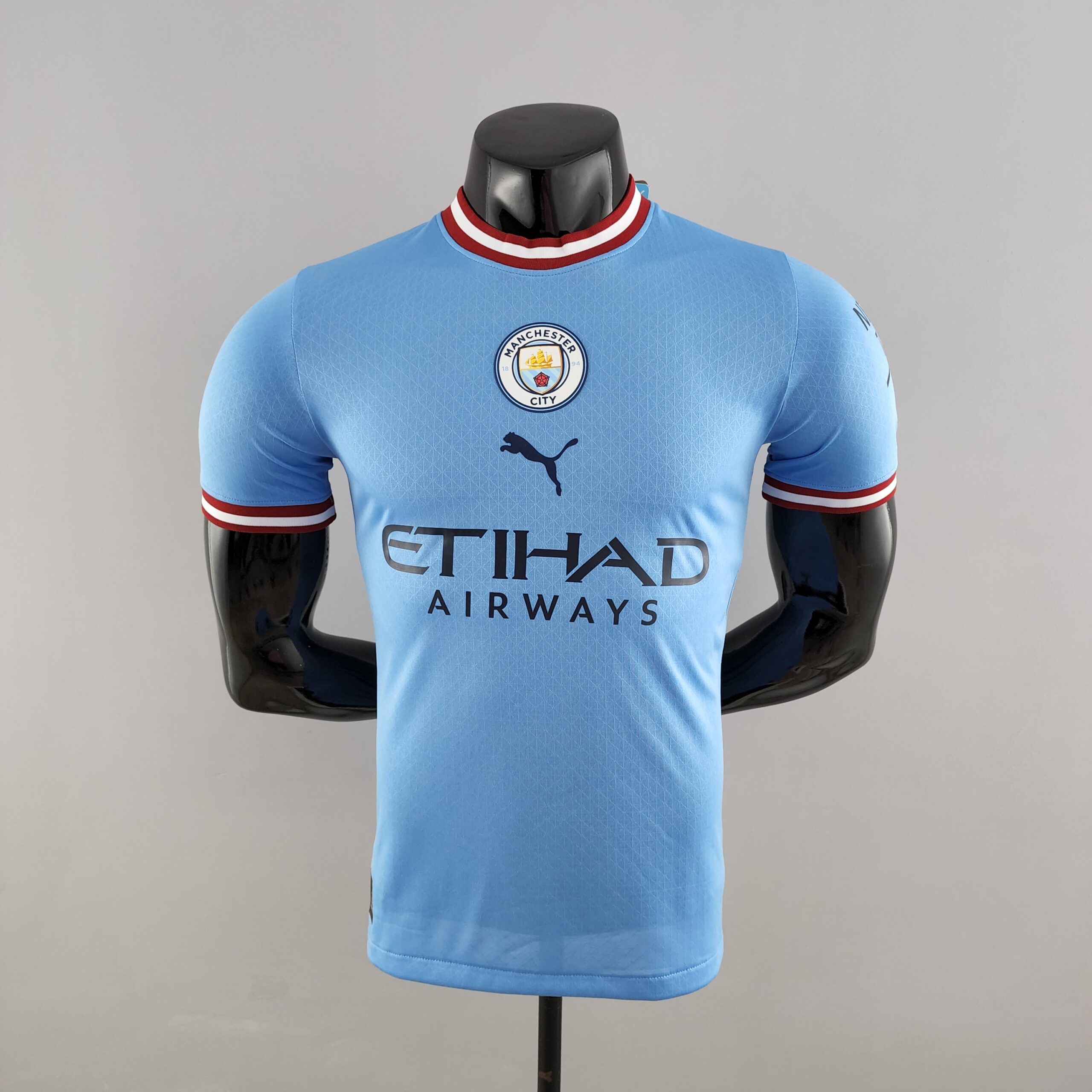 Camiseta De Fútbol 22/23 Manchester City En Casa Para Hombre Versión Azul  Gao Jiahui unisex