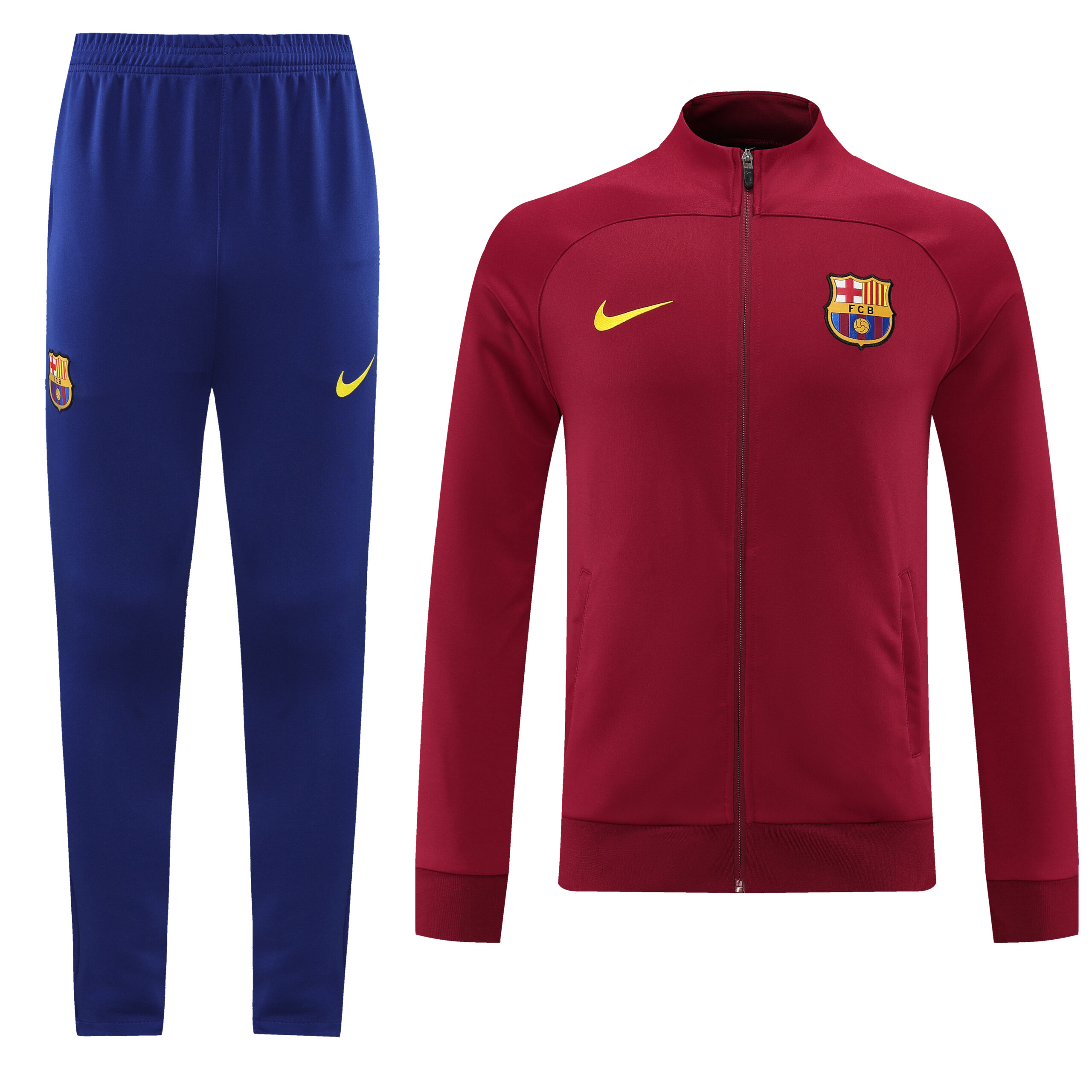 Buzo Barcelona Conjunto Pre Match 2023 Garoto Sport